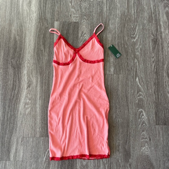 Target Pink Red Lace Dress NWT - Picture 2 of 7